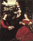 Ambrosius Benson Canvas Paintings - Virgin and Child with Saints